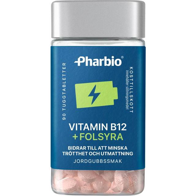 Pharbio B12 + Folsyra tuggtabletter 90 st - Multi