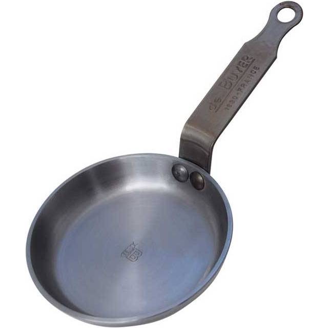 De Buyer Mineral B plättpanna mini 12 cm - Silverfärgad