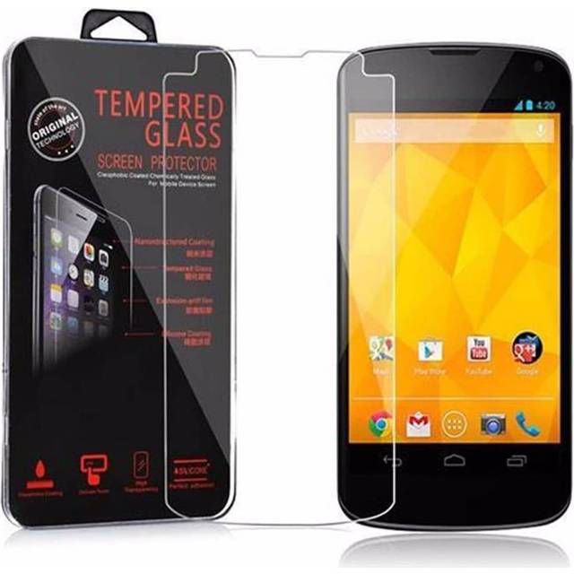 Cadorabo Tempered Glass for LG Google Nexus 4 Screen Protection 3D Touch 9H Hardness Display Saver Protective Film