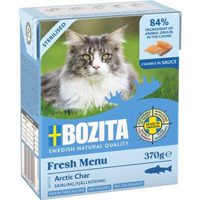 Bozita Katt Sterilised, Tetra Bitar i sås röding 370 g