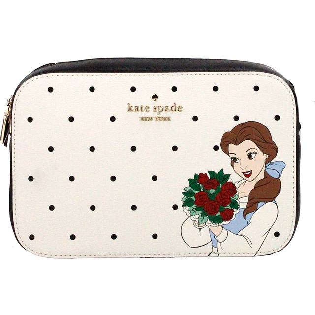 Kate Spade Disney Beauty and the Beast Mini Camera Crossbody Bag Purse - White
