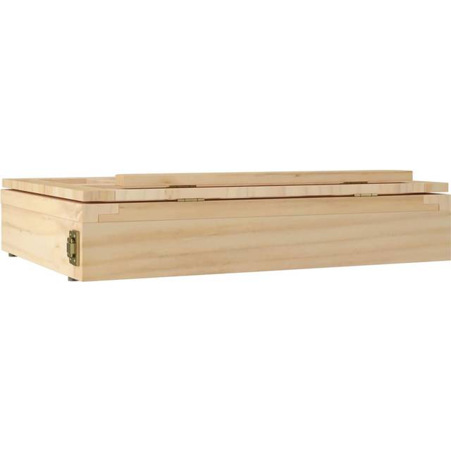 vidaXL Table Easel with Drawer 33.5x25.5x7 cm Solid Wood Pine