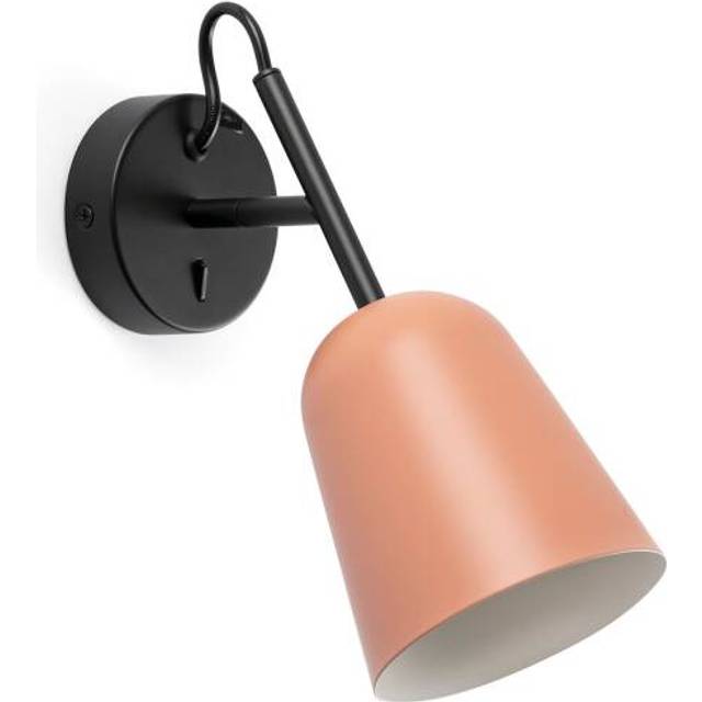 Faro Studio Single Spotlight Matt Black, Pink