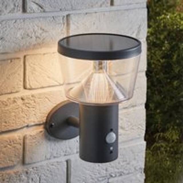 Rhodes Solar Wall Light with Motion Sensor - Warm White