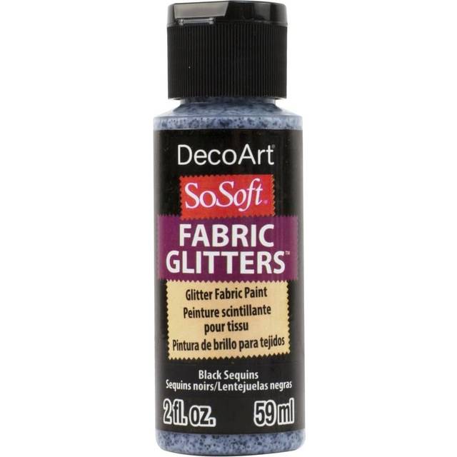 Black Sequins Fabric Paint