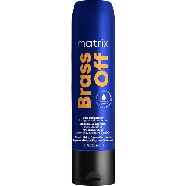 Matrix Brass Off Blue Conditioner | Removes Brassy Orange Undertones | Color Depositing & Toning | Pigmented Conditioner For Lightened Brunettes | For