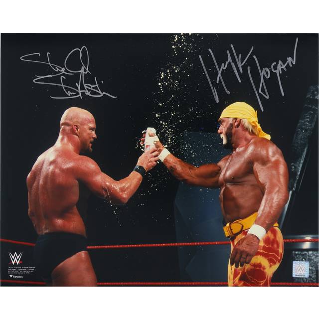 Hulk Hogan & "Stone Cold" Steve Austin WWE Autographed 16" x 20" Photograph