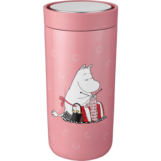 Stelton - Mumin To Go Click Mugg 40 cl Moomin Knitting