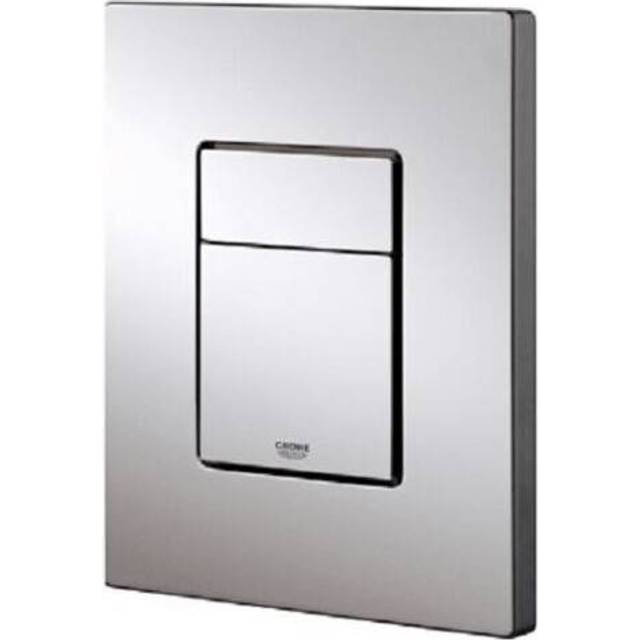 Grohe SKATE COSMOPOLITAN WC Wall Plate; Dual Flush; Chrome, Silver