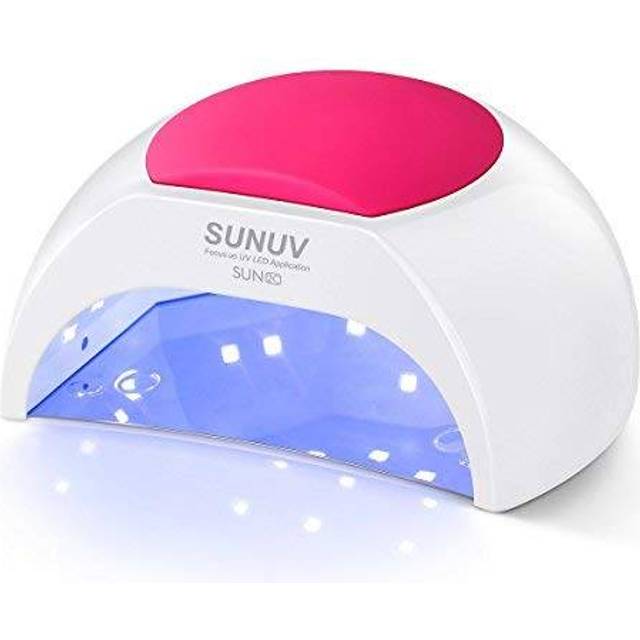 SUNUV SUN2C UV ljus för naglar, UV LED nagellampa med 4 timer inställningar, LED nagelljus kompatibel med alla geltyper, snabbtorkande nageltorkare Rose