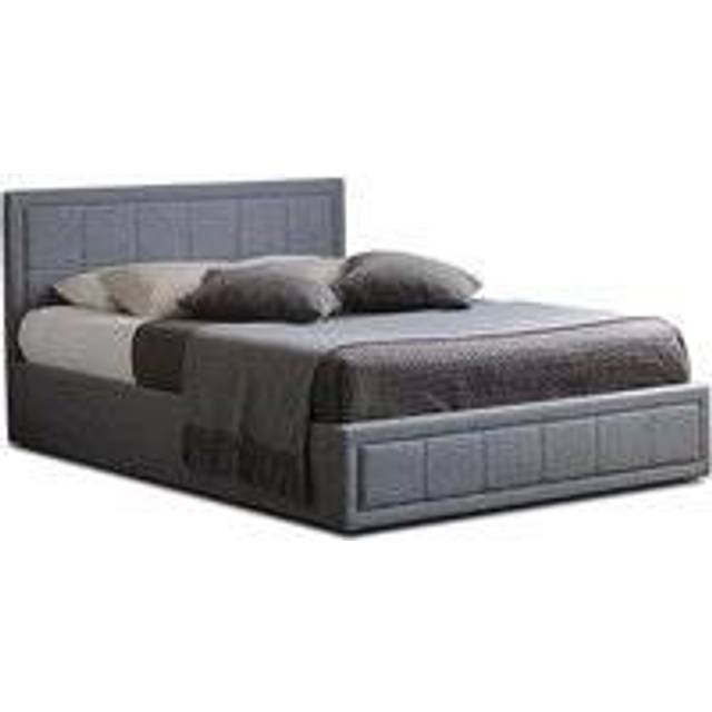 Bailey Ottoman Storage Superking Bed Frame | Grey | Spacious Underbed Storage with Gas Lift Mechanism | No Mattress Included