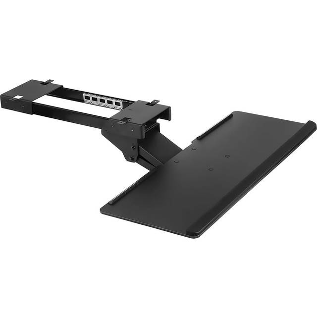 Mount-It! Under Desk Computer Keyboard and Mouse Tray  Ergonomic Keyboard Drawer with Gel Wrist Pad  Black