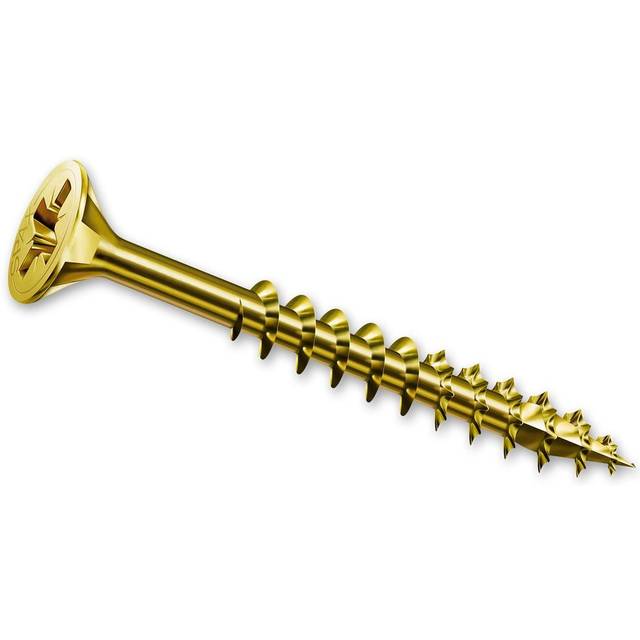 SPAX Pozi Screws YELLOX Csk Partial Thread - 5.0 x 100mm Box 100
