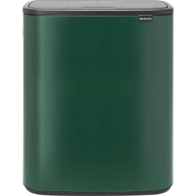 Brabantia Bo 30 Litre + 30 Litre Touch Bin with Two Inner Buckets - Pine Green (60)