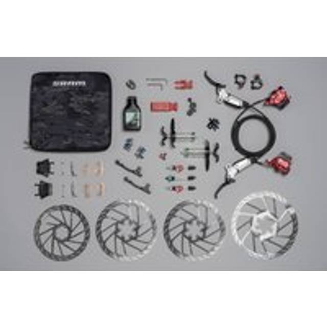 SRAM Maven Ultimate Stealth Expert Kit Disc Brake/Caliper Red Splash Ano