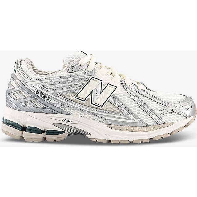 New Balance Mens Silver Metallic White 1906 Brand-patch Leather and Mesh Low-top Trainers Eur 40.5 / 6.5 Uk Men - SILVER METALLIC WHITE