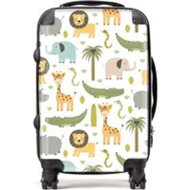 Warren Reed - Designer Cute Safari Animals Suitcase Cabin, Multi