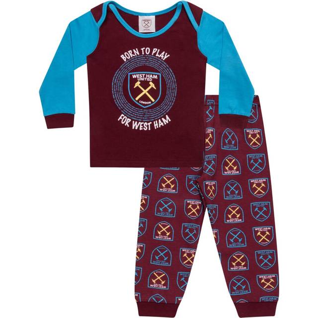 (3-6 Months) West Ham United Baby Pyjamas Long Boys Kids Official Football Gift