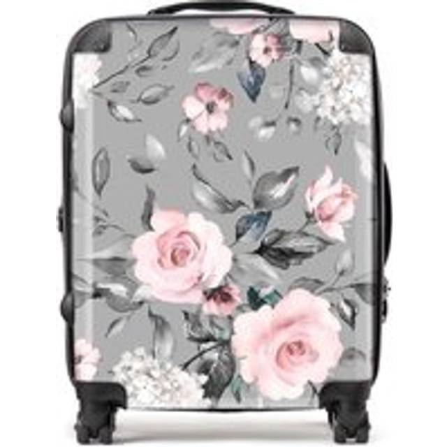 Warren Reed - Designer Dusty Pink Roses Suitcase Large, Multi