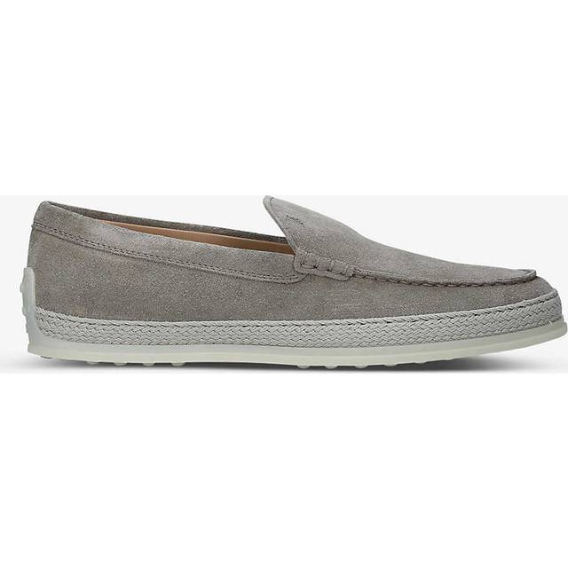 Tods Mens Taupe Gommino Suede Slip-on Driving Shoes Eur 40 / 6 Uk Men - TAUPE