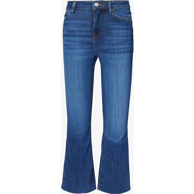 Frame Womens Lupine Le Crop Mini Boot Slim-leg Mid-rise Stretch-denim Jeans 30