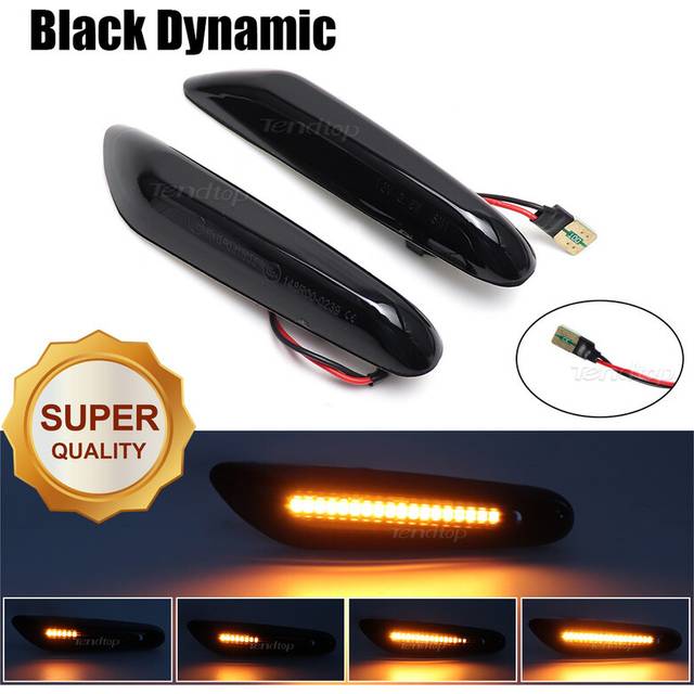 (Super Quality T10) Led Dynamic Side Marker Turn Signal Light Sequential Blinker For BMW E84