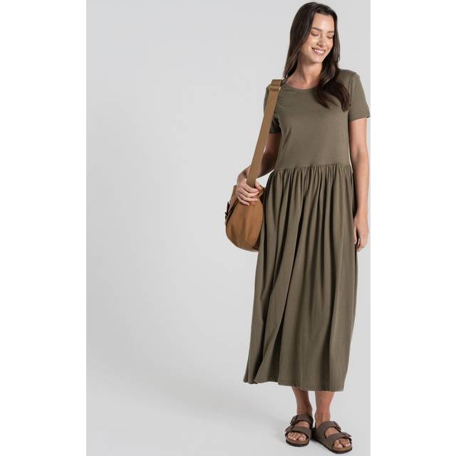 Craghoppers Women's Nosibotanical Ember Longline Dress Wild Olive - Dark Green