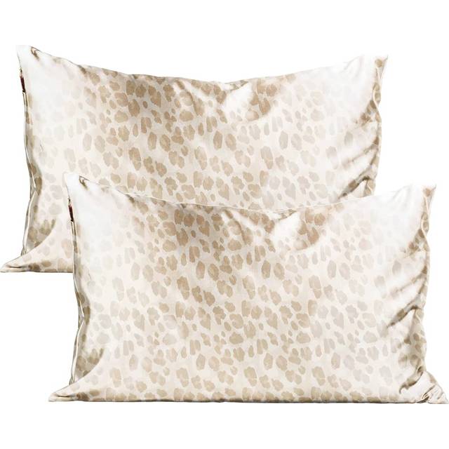 Kitsch Satin Pillowcase with Zipper for Hair and Skin Queen  Softer Than Silk Pillow Cases  2 Pack Cooling Pillow Covers  Machine Washable  Satin Pill