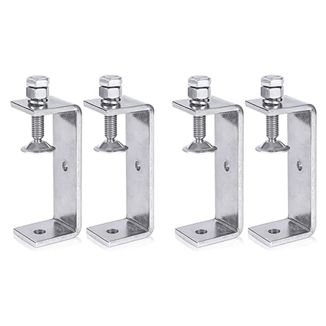 Metal Clamp Heavy Duty Clamp C Clamp Woodworking Clamp with Wide Jaw Openings (100MM), 4PCS