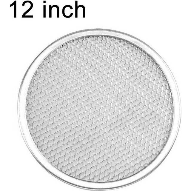 (12inch) 6-17inch Pizza Screen Pan Baking Tray Aluminum Non-Stick Grilling Mesh Pads Grilling Mat Reusable Bakeware Kitchen Tools Pizza