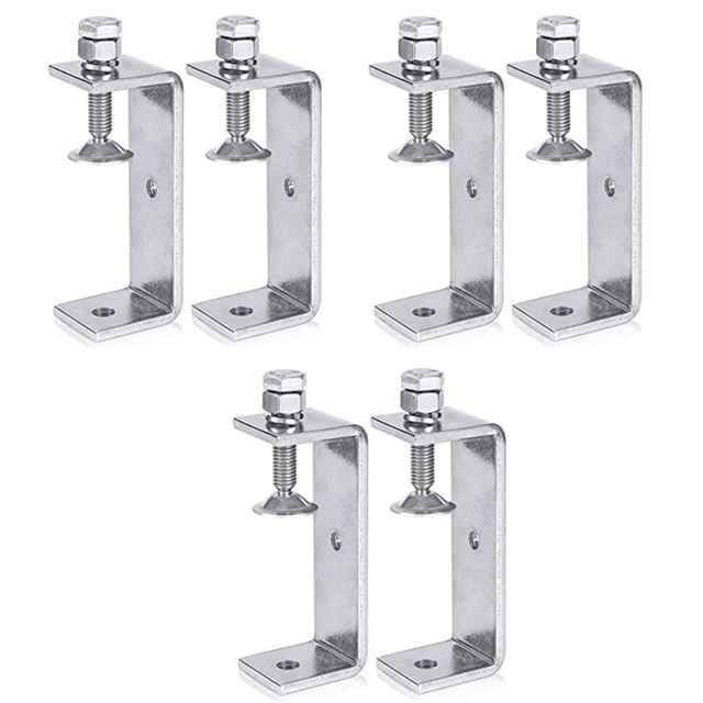 Metal Clamp Heavy Duty Clamp C Clamp Woodworking Clamp with Wide Jaw Openings (100MM), 6PCS