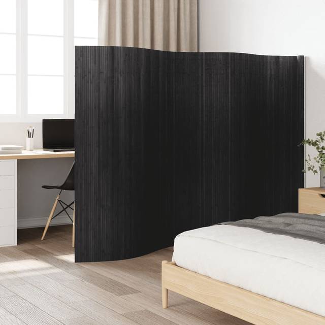 vidaXL Room Divider Grey 165x400 cm Bamboo