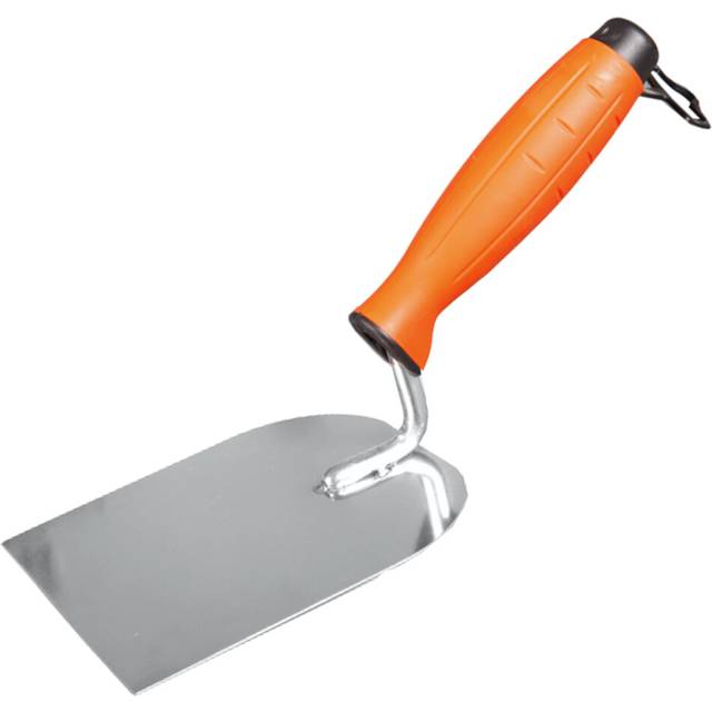 "(Stucco Trowel 2,4 inch  / 60 mm) Stainless Steel Stucco Trowel ""PROFI"" - Toolty, Wall Putty, Plastering, Finishing Trowel for brickwork, slabing, pla"