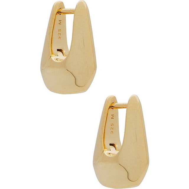 Lucy Williams Arco Small Hoop Earrings | 18ct Gold Vermeil