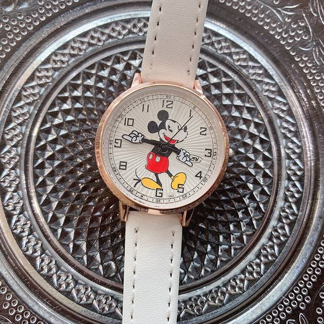 (White) New Mickey Luxury Womens Watches Fashion Cute Cartoon Quartz Watch for Women Girl Wristwatch Ladies Dress Watch Female Clock Watches