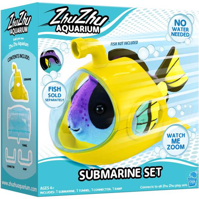 Zhu Zhu Pets | Zhu Zhu Aquarium Submarine Playset (fish sold separately) | Electronic Pets | Ages 4+, Blue