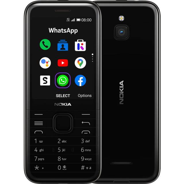 Nokia 8000 DS (4G, TA-1311) (4GB, Black)