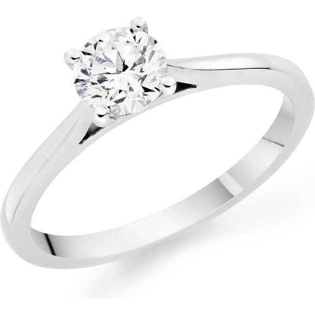 Once Platinum Diamond Solitaire Ring