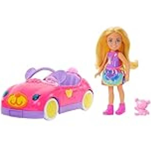 Barbie Chelsea Vehicle Set with Small Doll, Car & Teddy