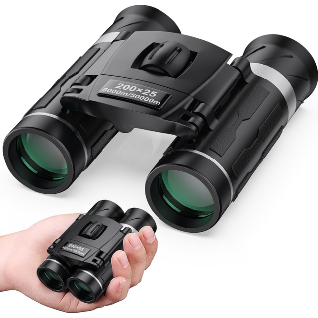 Chronus 200x25 Compact Binoculars - BAK4 FMC, Waterproof, 0.4lbs