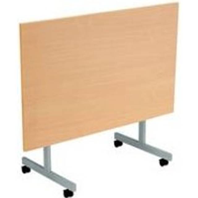 Tc One Eighty Tilting Table 1200 x 800 Silver Legs Beech Rectangular Top - beech