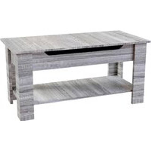 Vida Designs Lift Up Coffee Table, Grey Wood, Grey