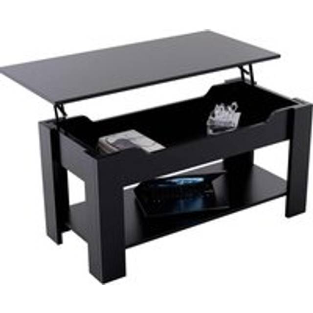Vida Designs Lift Up Coffee Table, Black, Black