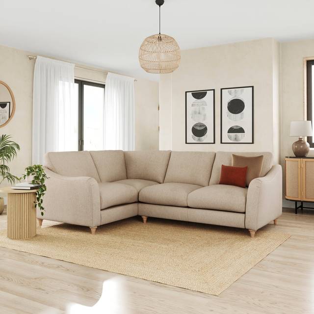 Hattie Cosy Weave Corner Unit Sofa - Cosy Weave Natural