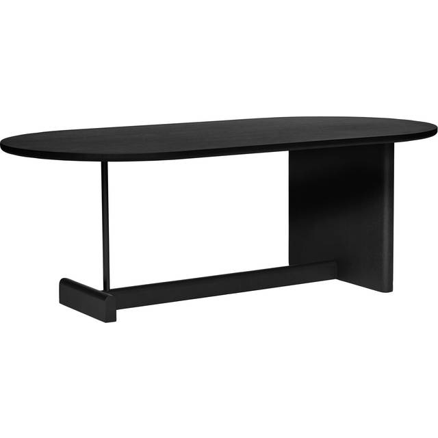 Fogia Koku Soffbord Ovalt H:42 Cm Svartbetsad - Soffbord utomhus Ek Svartbetsad Ek - P-0000034761