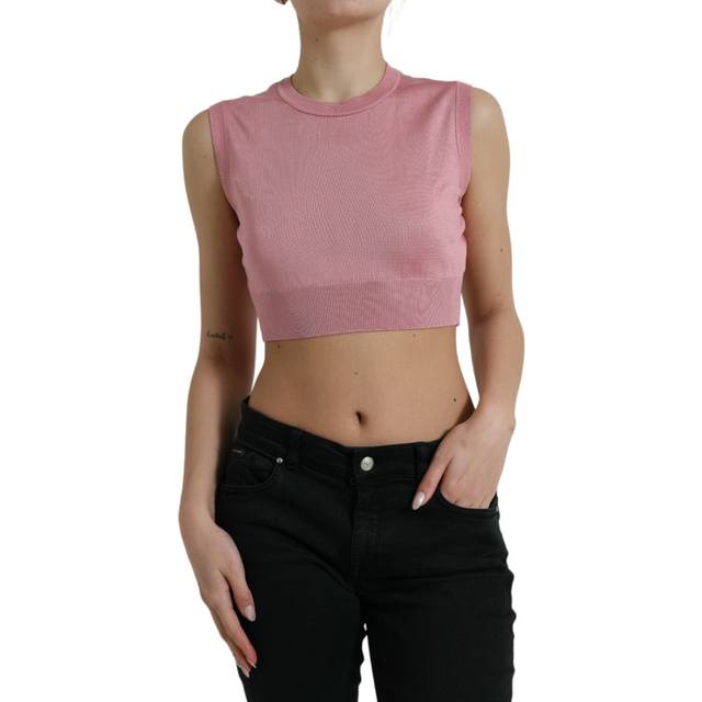 Dolce & Gabbana, Topp, Dam, S, Ärmlös topp - pink (S)