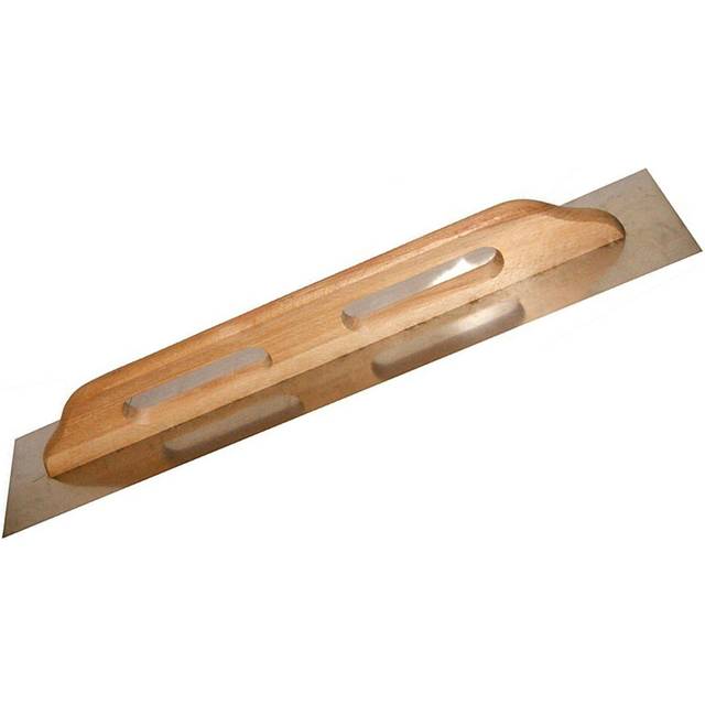 (without notched) Stainless Steel, Square Notched or not Trowel, Tiling Trowel, Plastering Trowel - Toolty  - for adhesive mortars - Wooden Handle, Ti