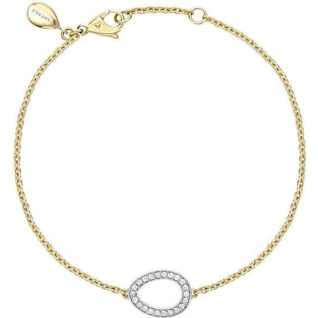 Faberge Colours of Love Sasha 18ct White and Yellow Gold Diamond Egg Bracelet