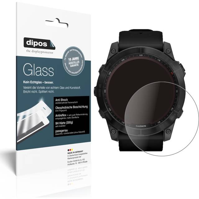 2x Screen Protector For Garmin Fenix 7 (47 Mm) Matte Flexible Glass 9h Dipos