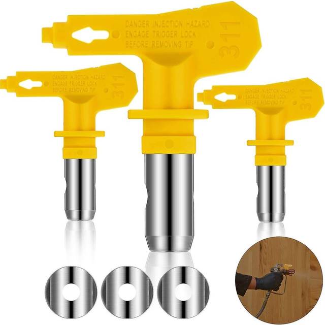 3 Pack Reversible Airless Spray Tip Airless Paint Spray Guns And Airless Sprayer Machine Parts